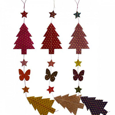 Hanging Garland Starry Christmas Trees - Liberties Papers
