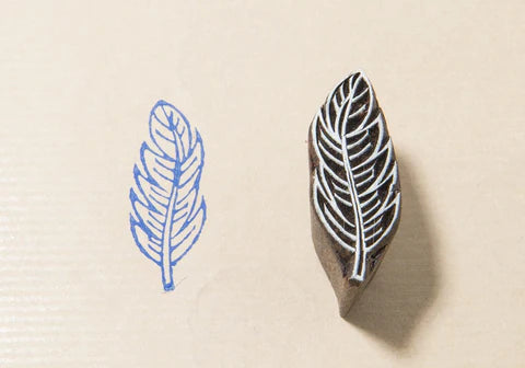 Tiny Leaf Feather Block - Liberties Papers