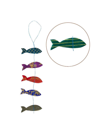 Hanging Garland Vintage Sardines
