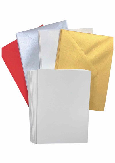 Christmas Pack 20 plain cards and envelopes