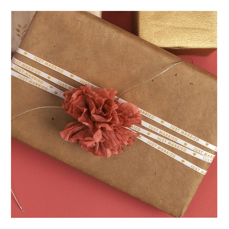 Just Married Satin Ribbon