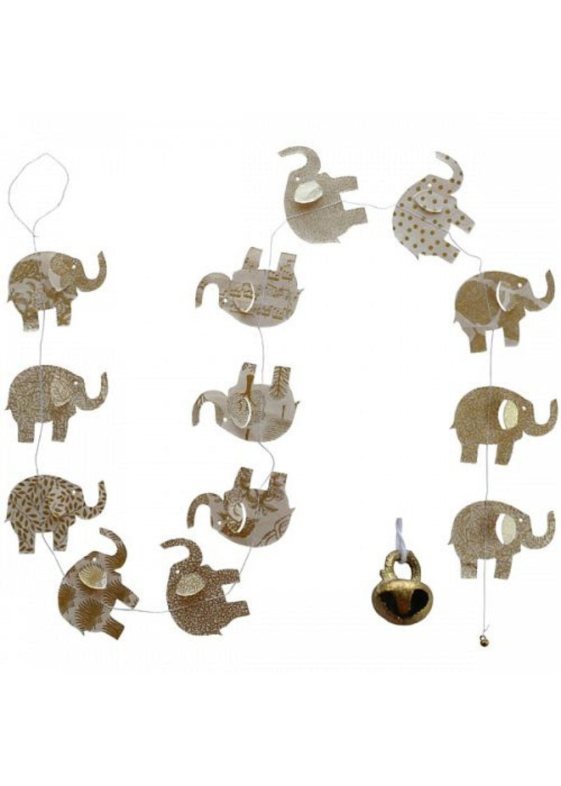 Hanging Garland Elephants