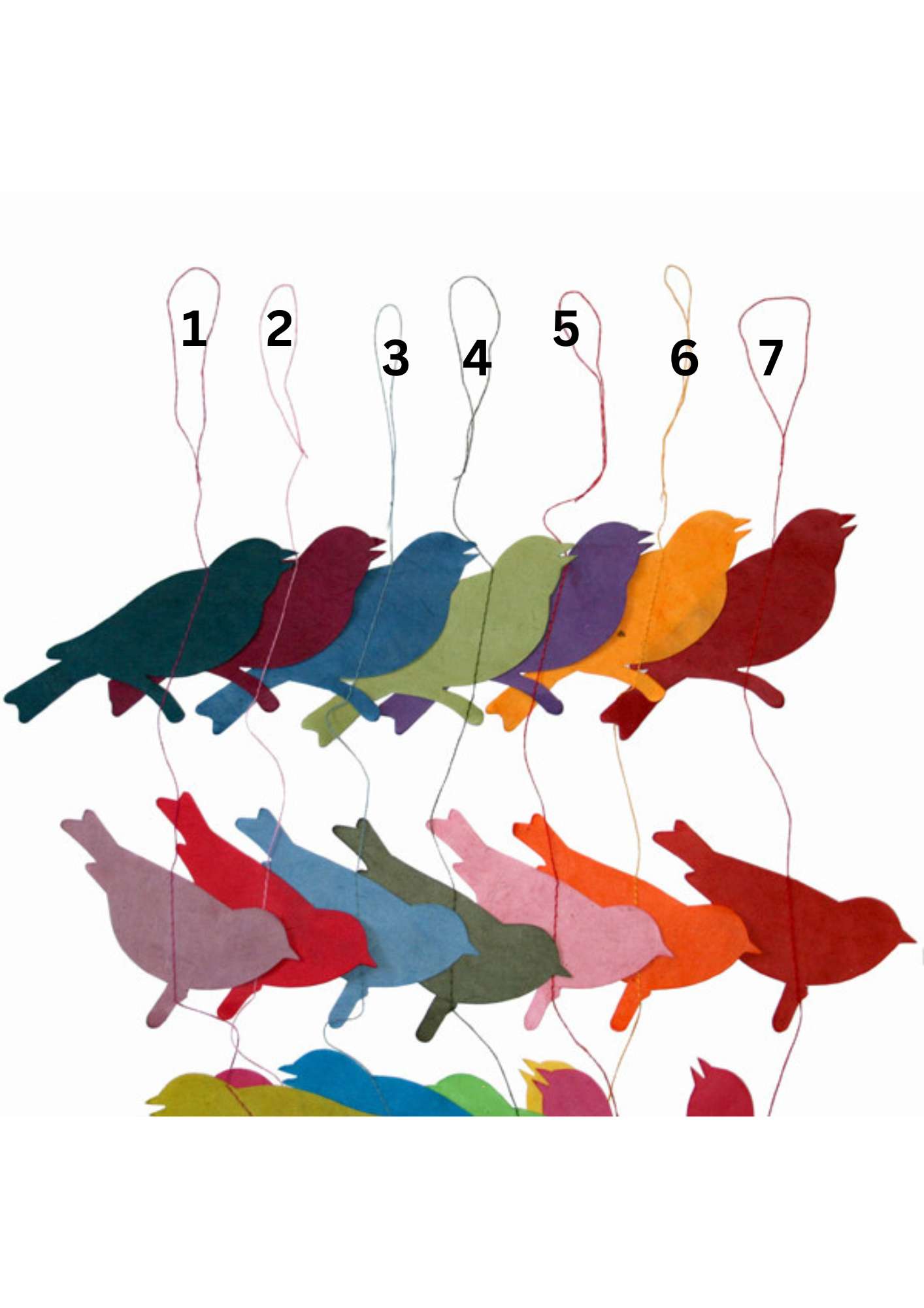 Hanging Garland Oiseaux - Liberties Papers
