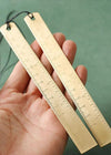Brass rulers 12 & 15cm