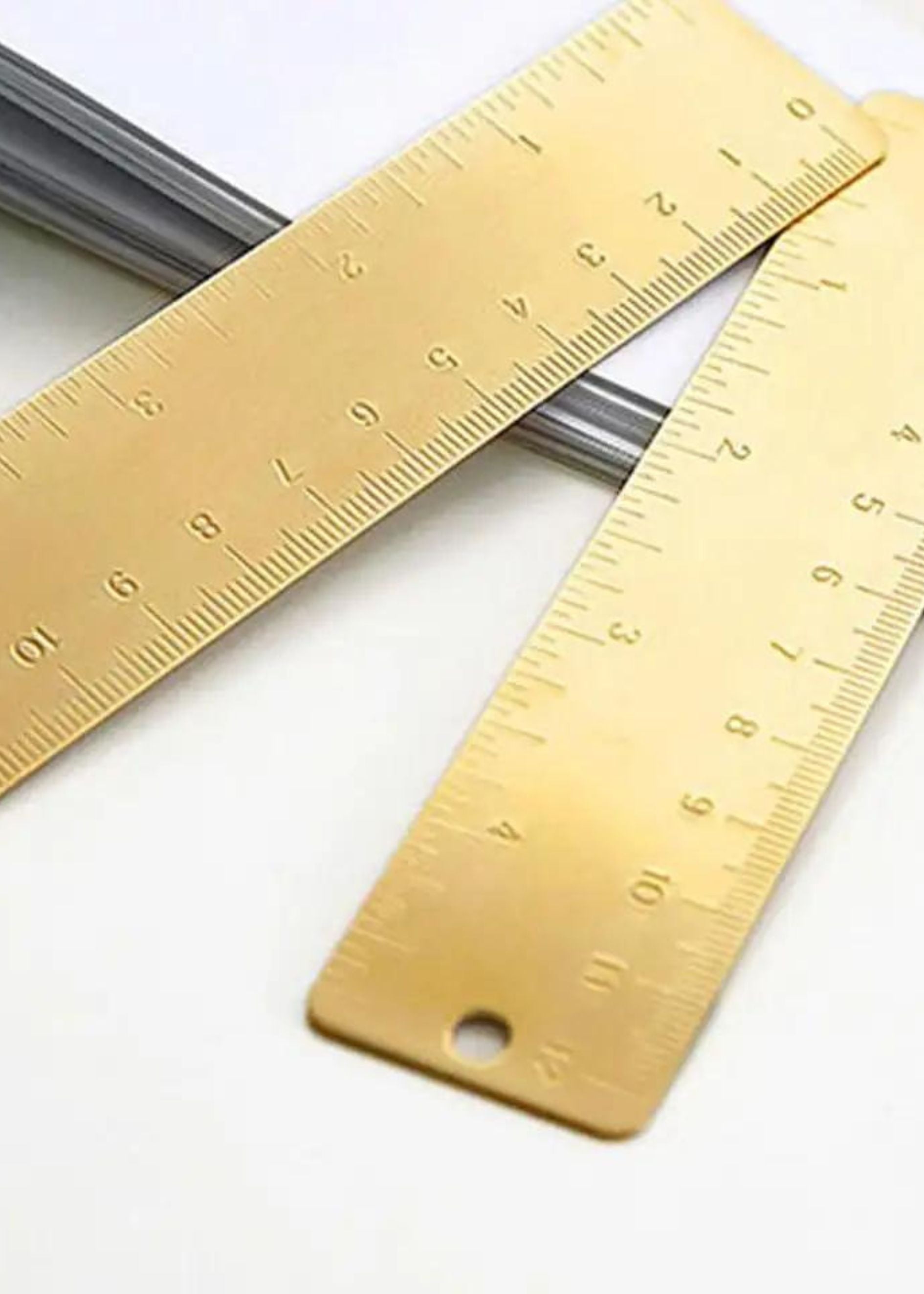 Brass rulers 12 & 15cm