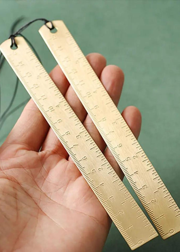 Brass rulers 12 & 15cm | Liberties Papers