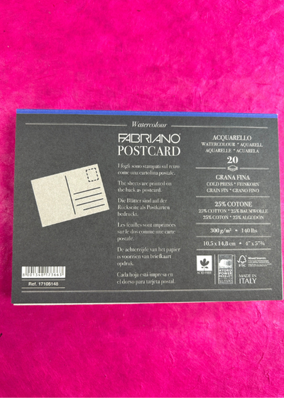 Fabriano Postcard Pad