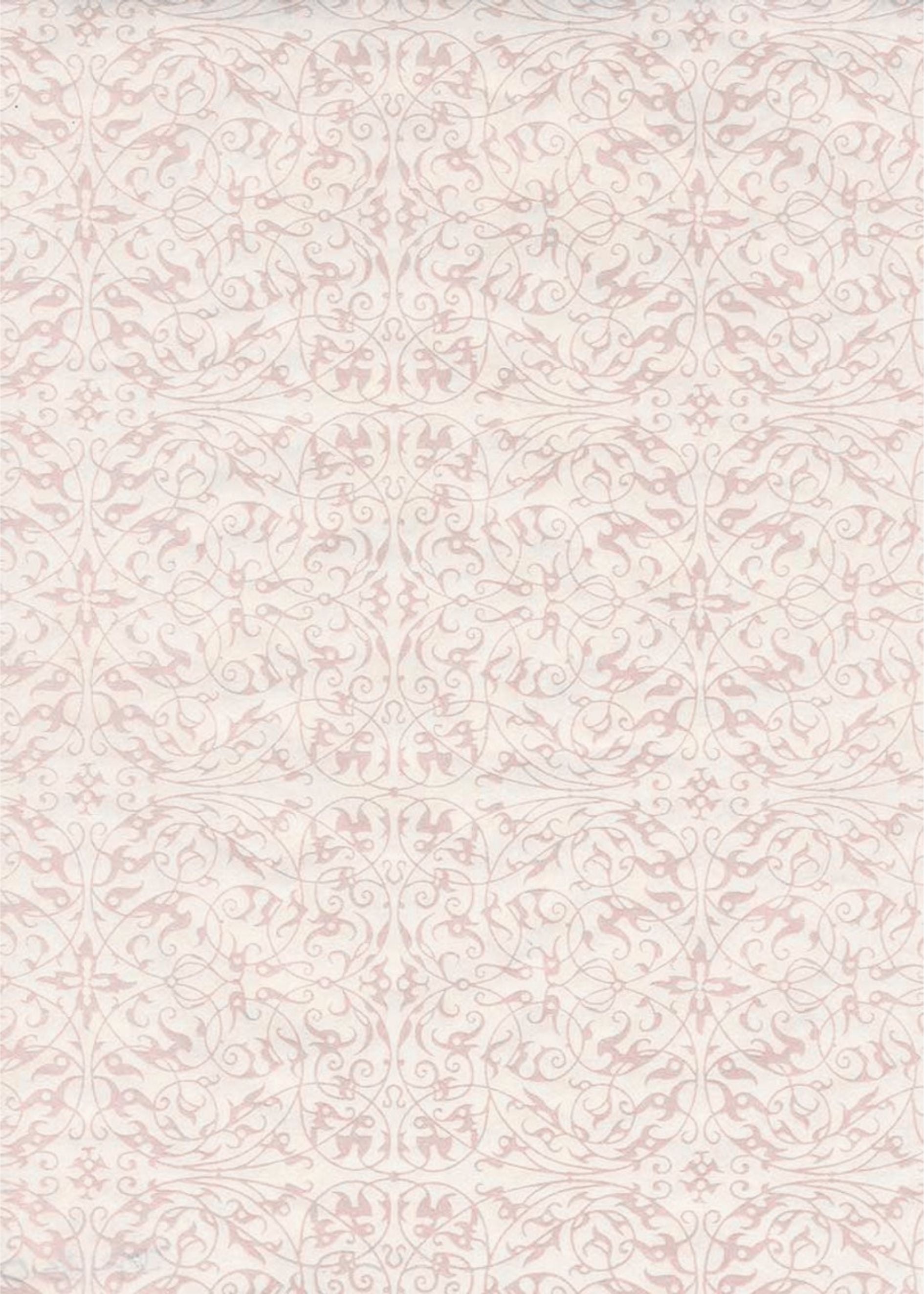 Pearlised Filigree Pink/Ivory