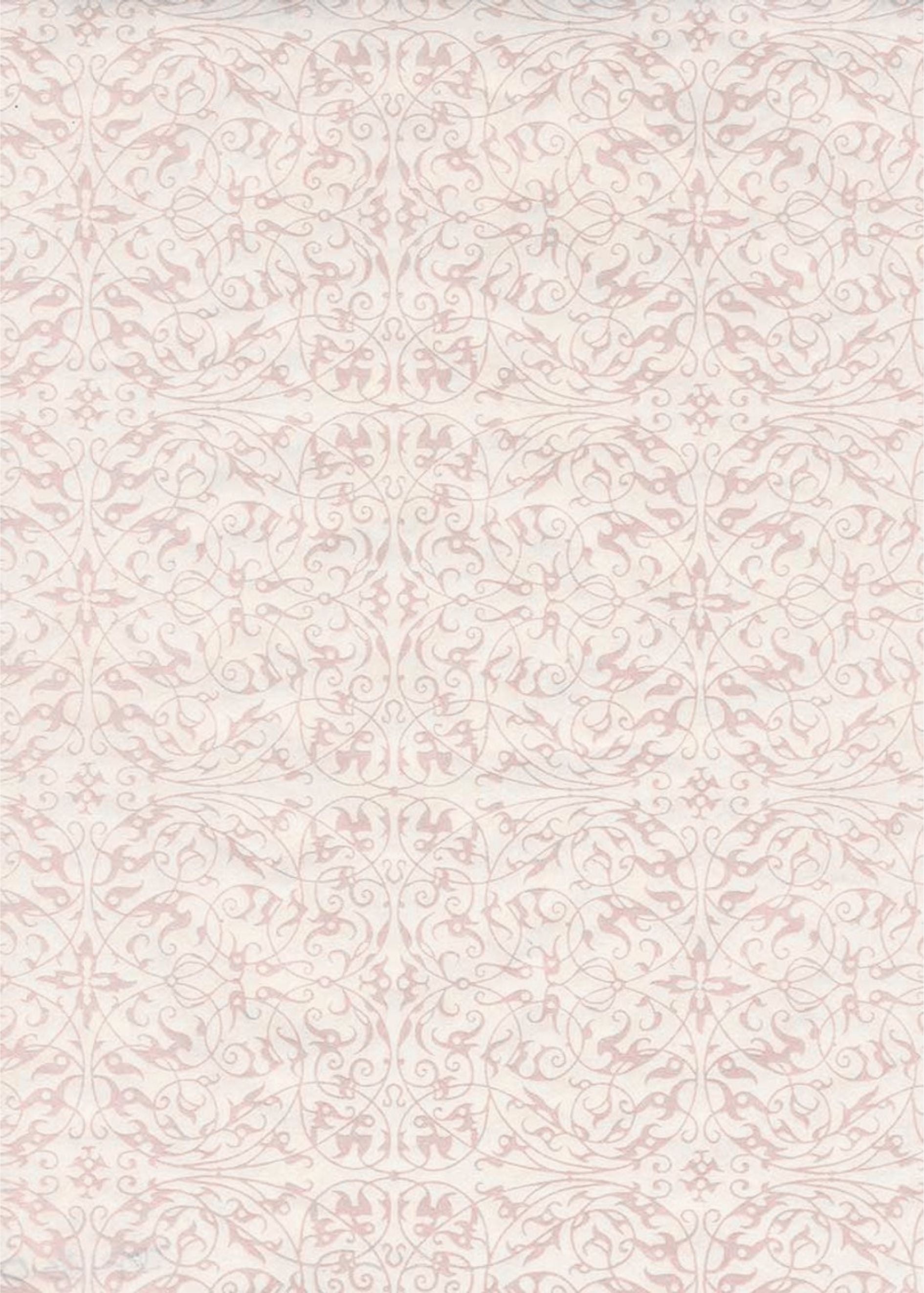 Pearlised Filigree Pink/Ivory
