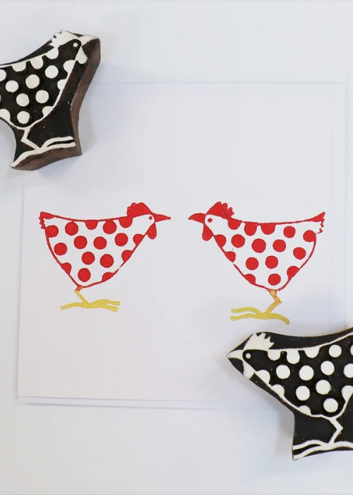Medium Spotty Chicken Left Block