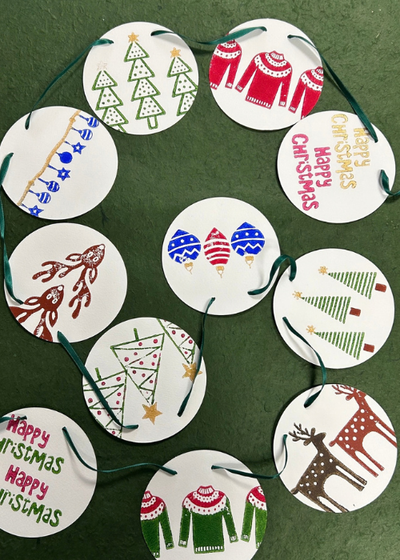 Christmas Block Printing