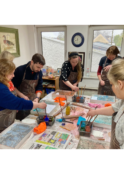 Introduction to Paper Marbling with Nataliia Dragunova