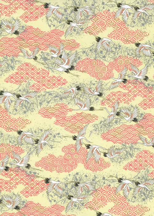 Chiyogami Ivory Cranes
