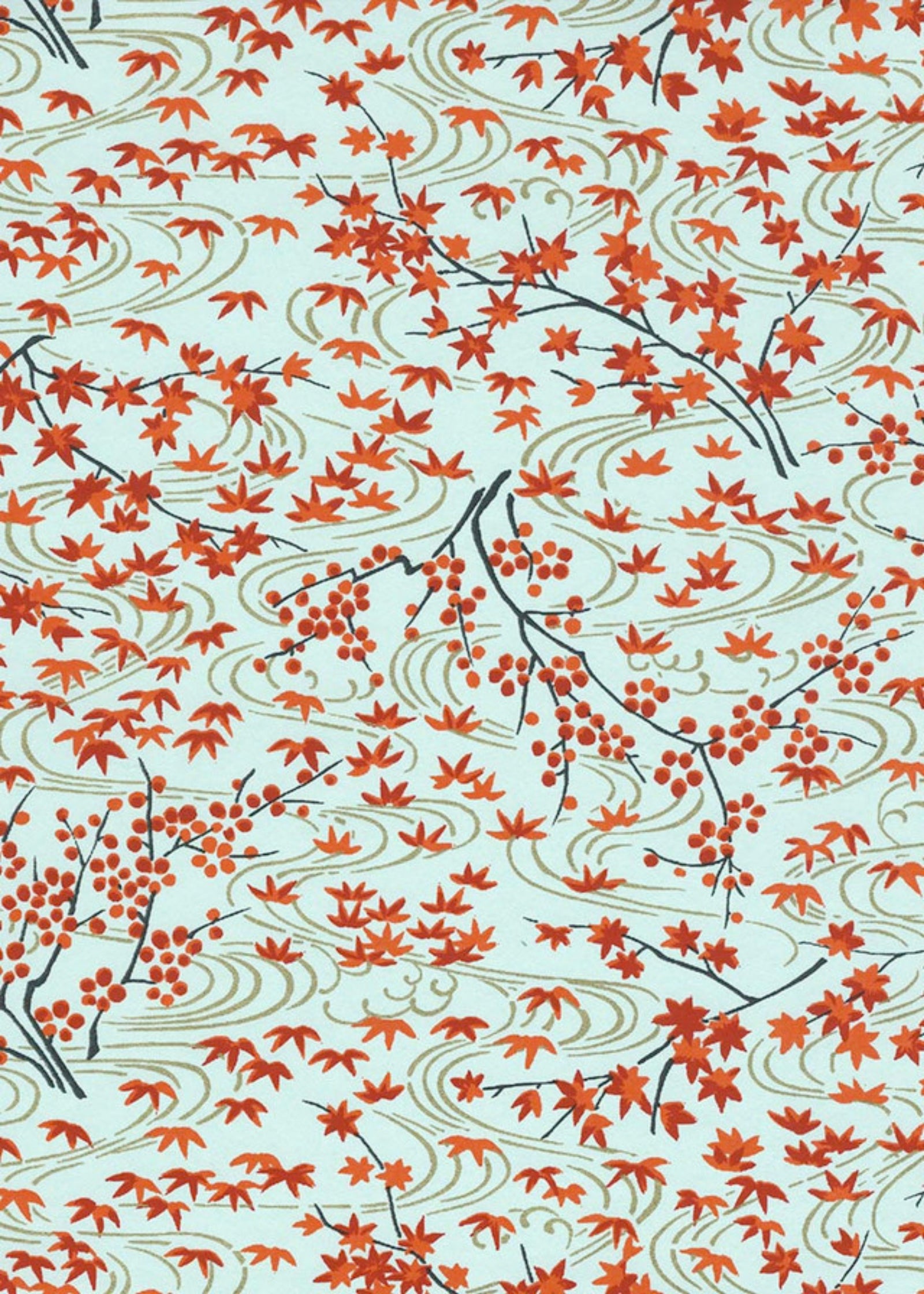 Chiyogami  Autumn Leaves