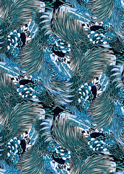 Chiyogami Blue Storm