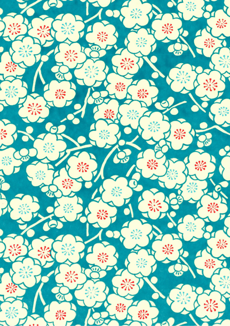 Chiyogami Blue Sakura - Liberties Papers