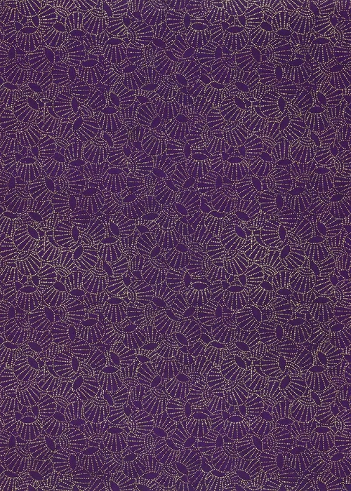 Chiyogami Acorn Golden Purple