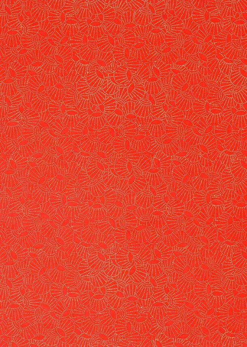 Chiyogami Acorn Golden Red