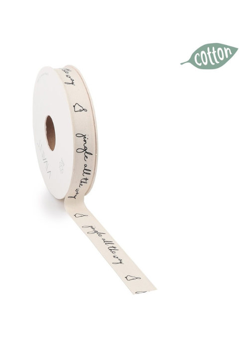 Christmas Cotton Ribbon Jingle All The Way