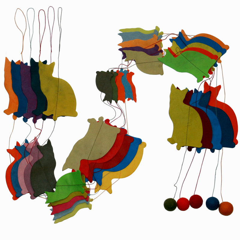 Hanging Garland Cats - Liberties Papers