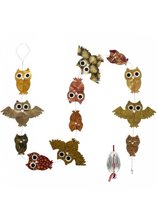 Hanging Garland Gorgeous Owls
