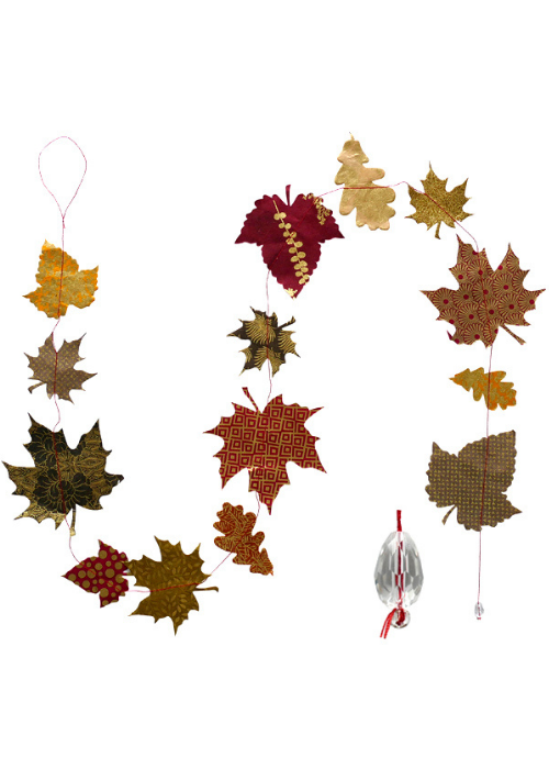 Hanging Garland Christmas Brocé Leaves