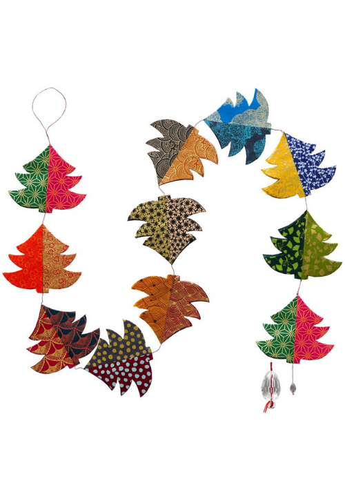Hanging Garland Good Double Christmas Trees
