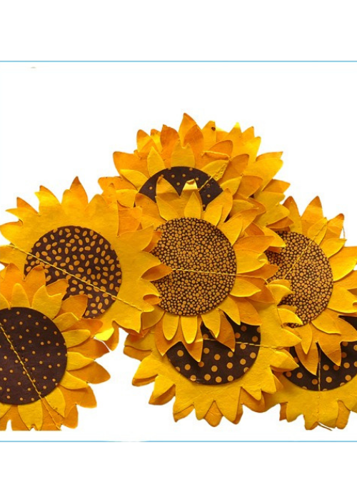 Hanging Garland Sunflowers