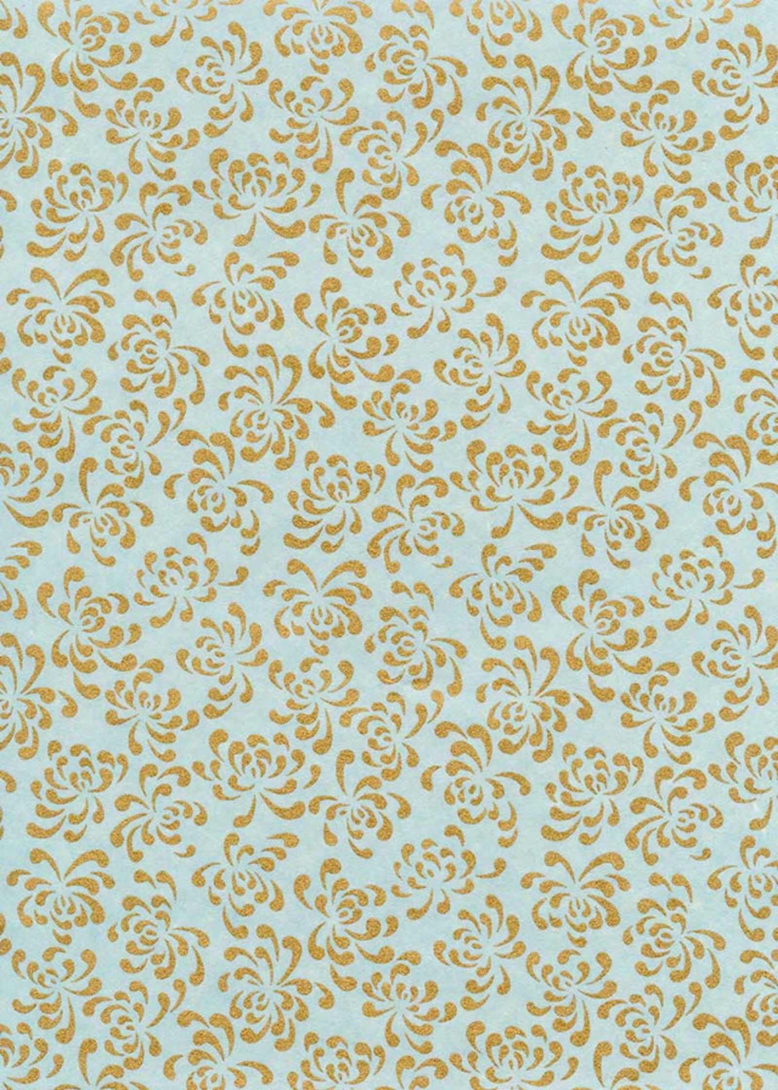 Chiyogami Turquoise Golden Igen