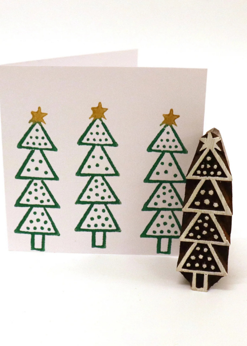 Triangle Christmas Tree Block