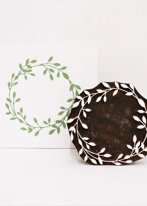 Mistletoe Wreath Block