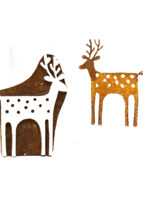 Simple Standing Reindeer Right Block