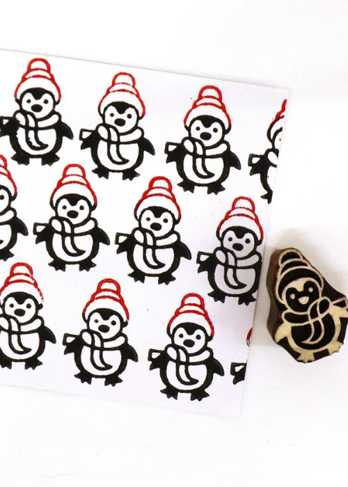 Festive Penguin Block