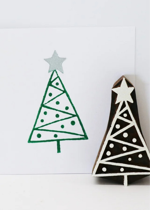 Patterned Christmas Tree 1  Block