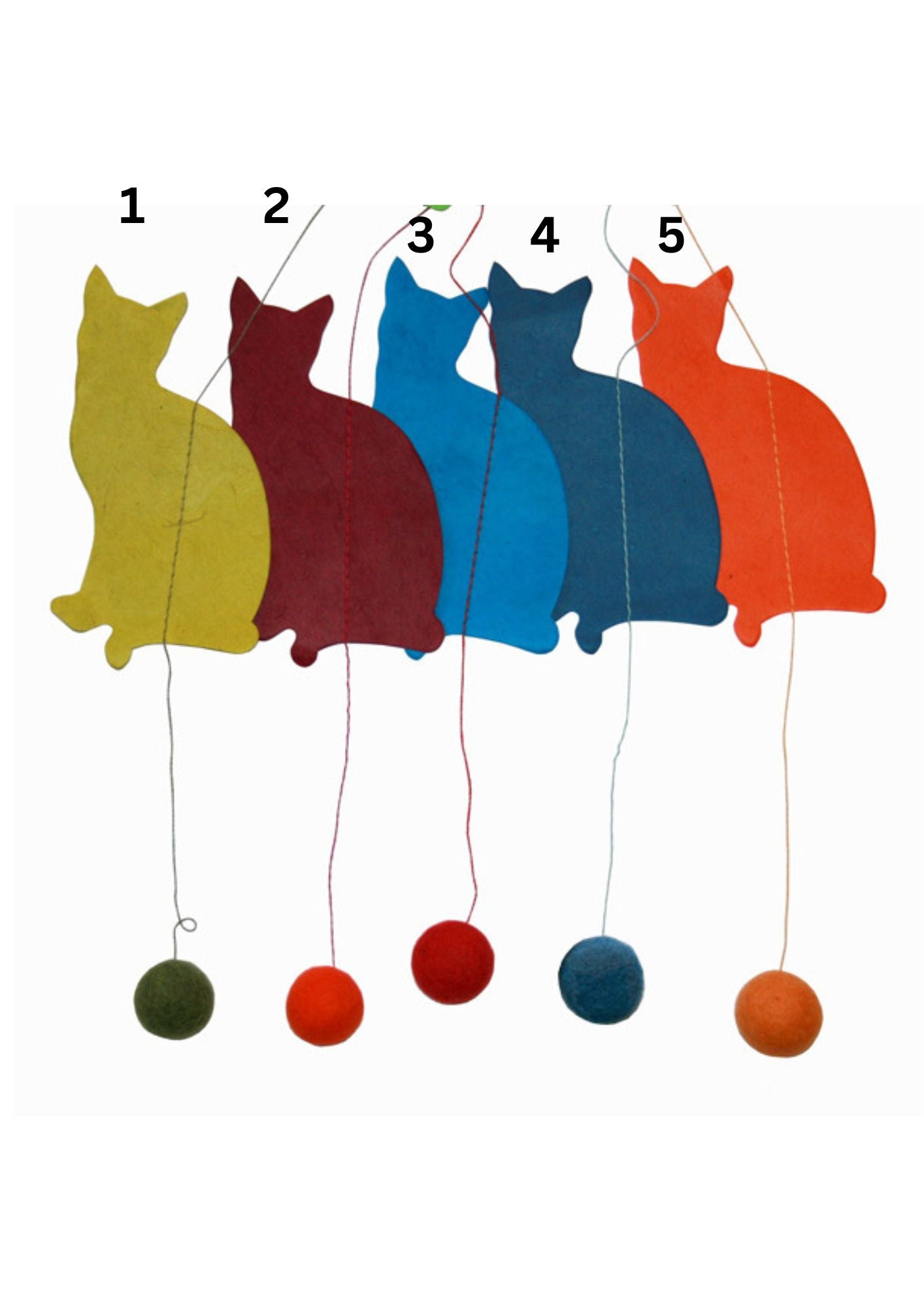 Hanging Garland Cats - Liberties Papers
