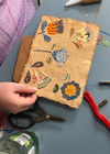 Folk Art Embroidered Flowers