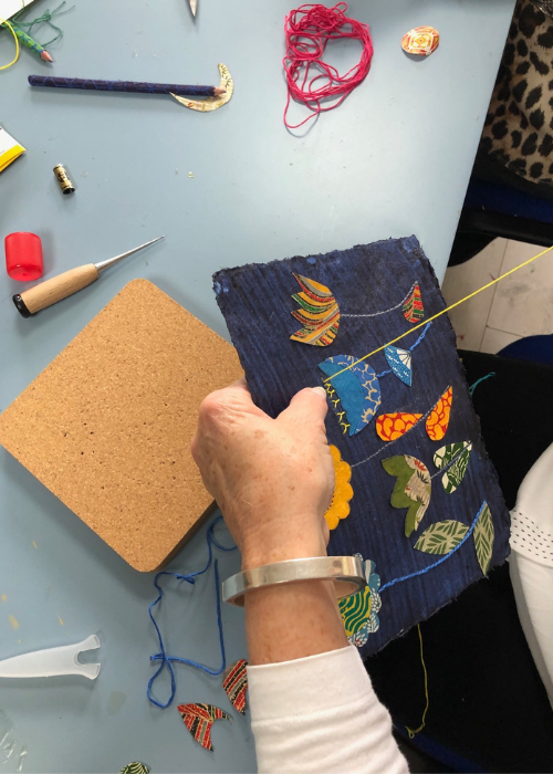 Folk Art Embroidered Flowers