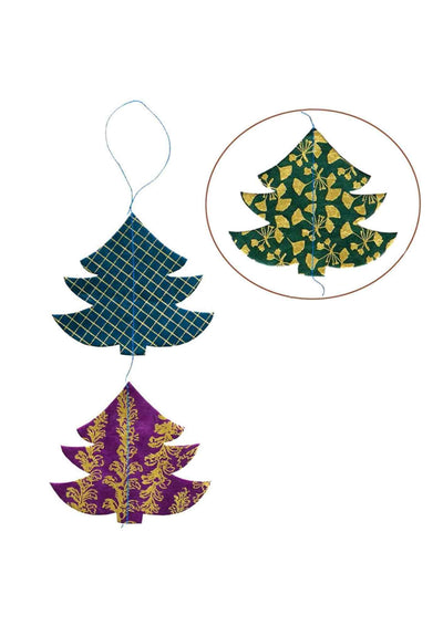 Hanging Garland Vintage Christmas Trees