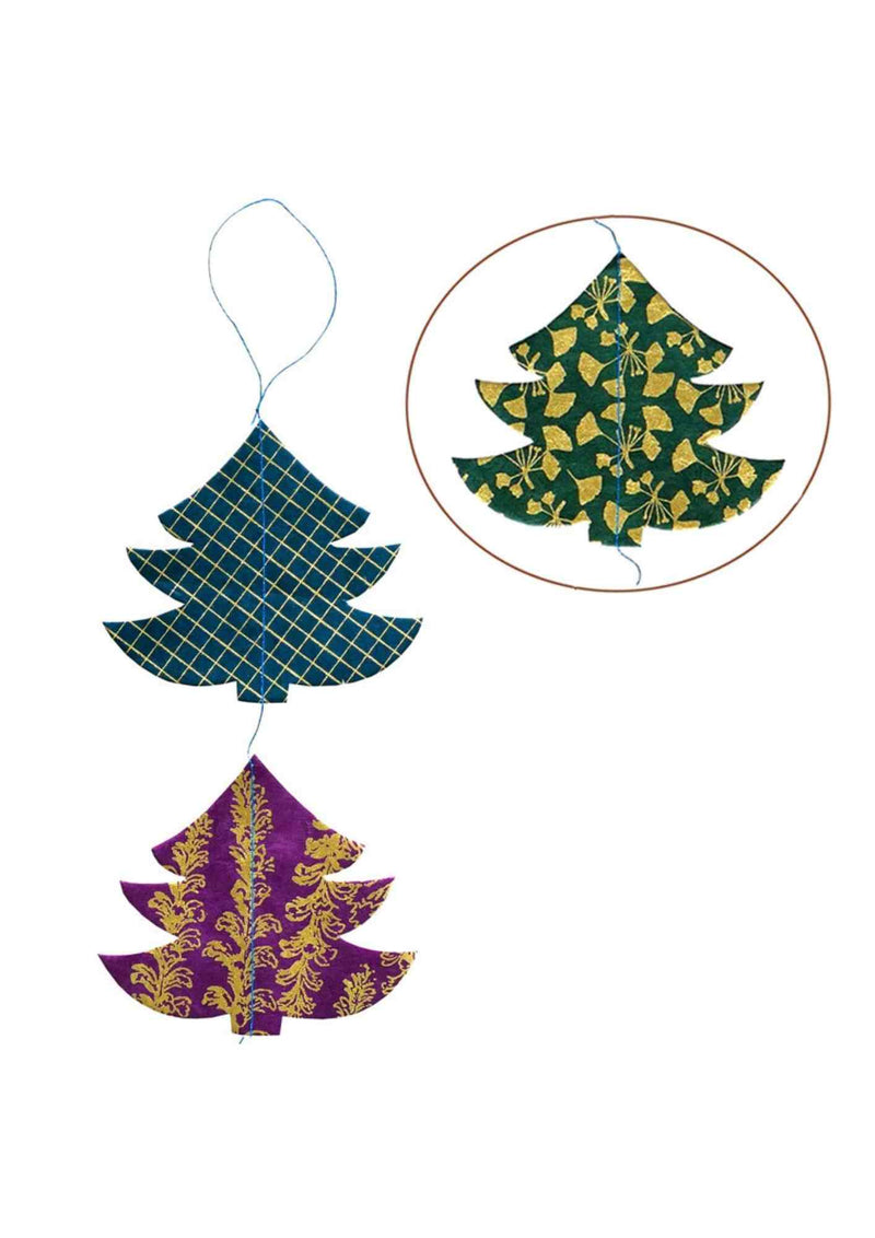 Hanging Garland Vintage Christmas Trees