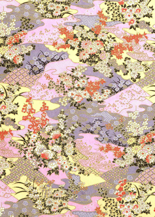 Chiyogami Mauve Garden