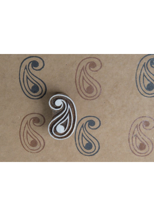 Paisley Teardrop Block