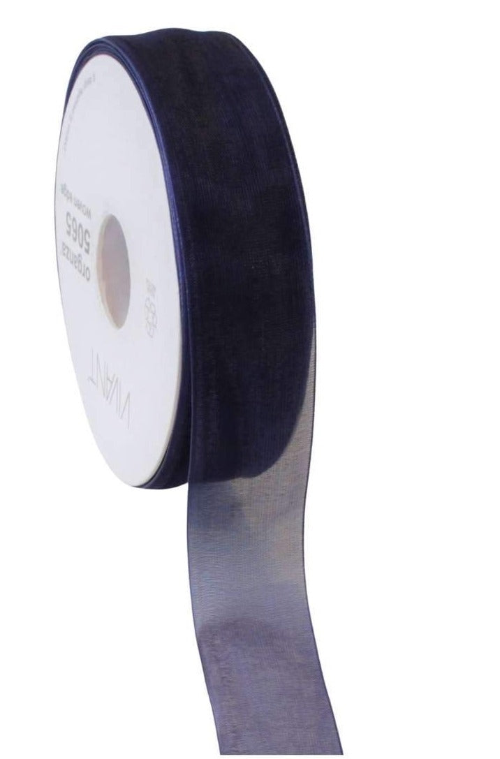 Organza Ribbon Navy Blue - Liberties Papers