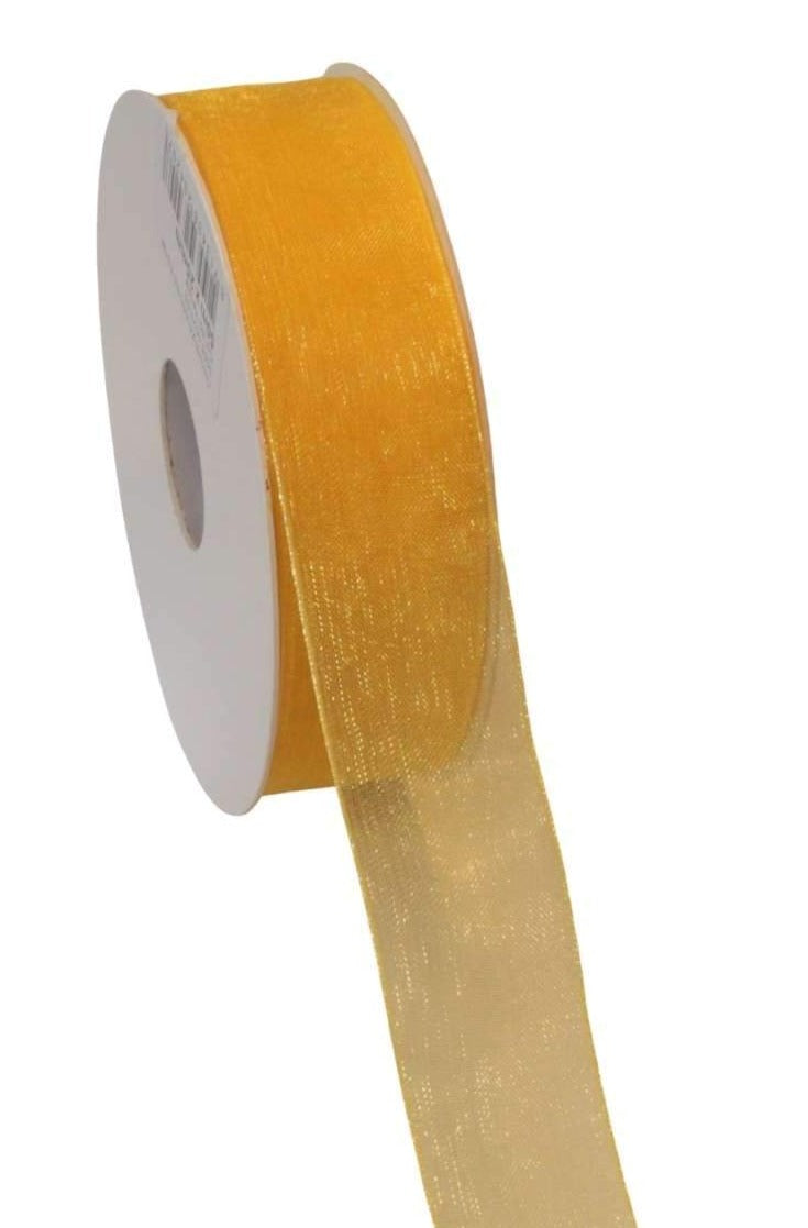Organza Ribbon Yellow - Liberties Papers