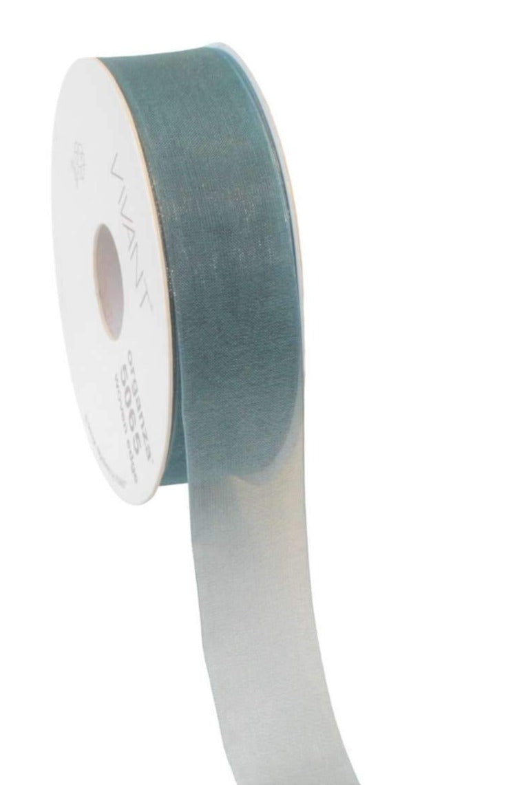 Organza Ribbon Teal - Liberties Papers