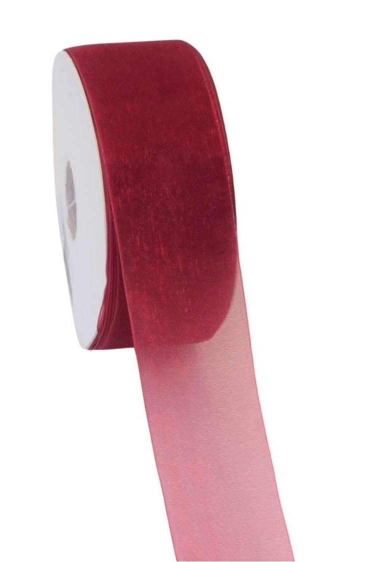 Organza Ribbon Burgundy