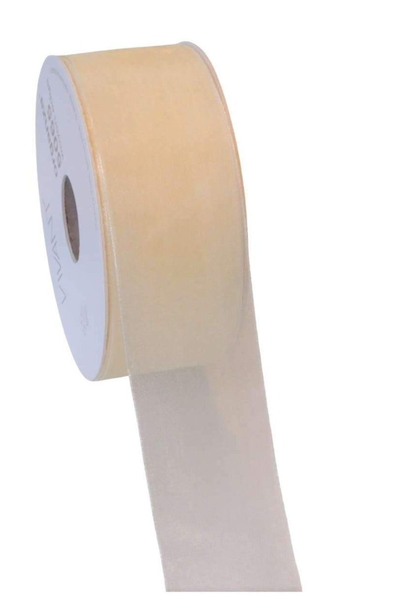 Organza Ribbon Ivory - Liberties Papers