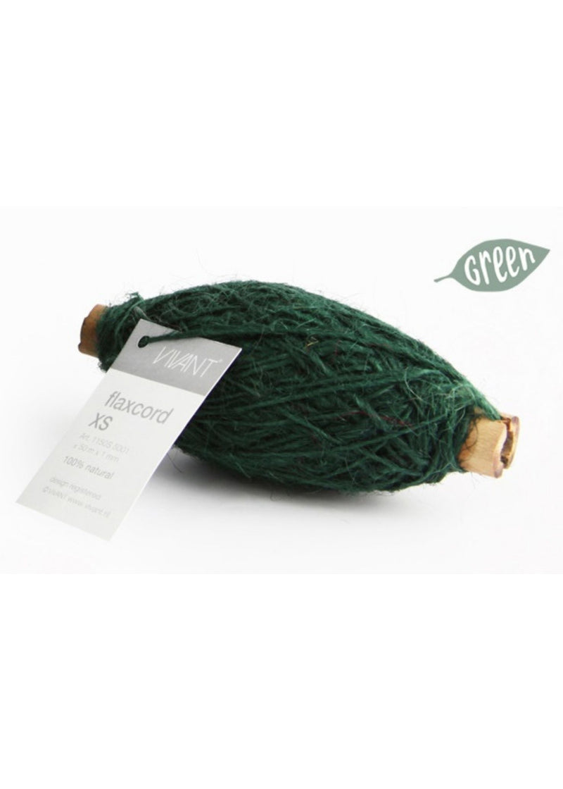 Flaxcord Green 1mm - Liberties Papers