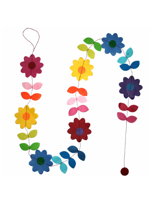 Hanging Garland Flower Power - Liberties Papers