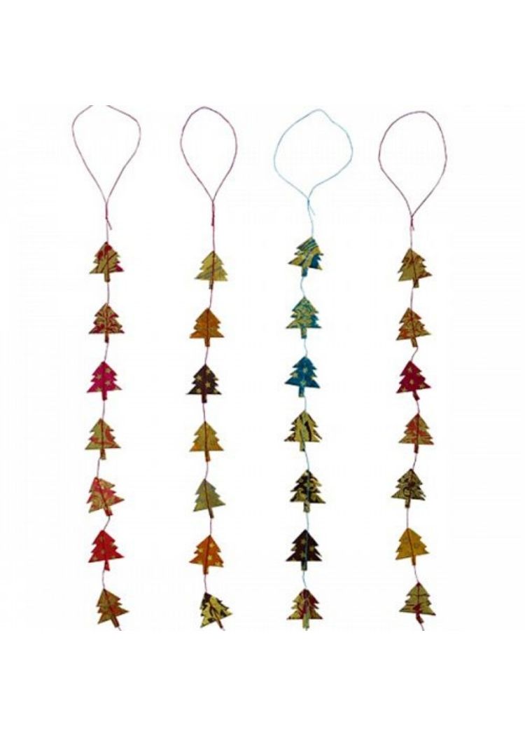 Hanging Garland Small Christmas Trees - Liberties Papers