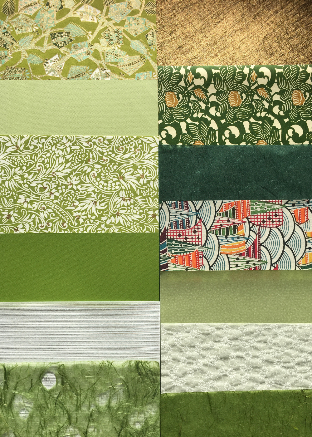 Decorative Papers Selection Pack - Green - Liberties Papers